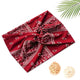 Bandeau Croisé Ginny Imprimé Paisley Rouge