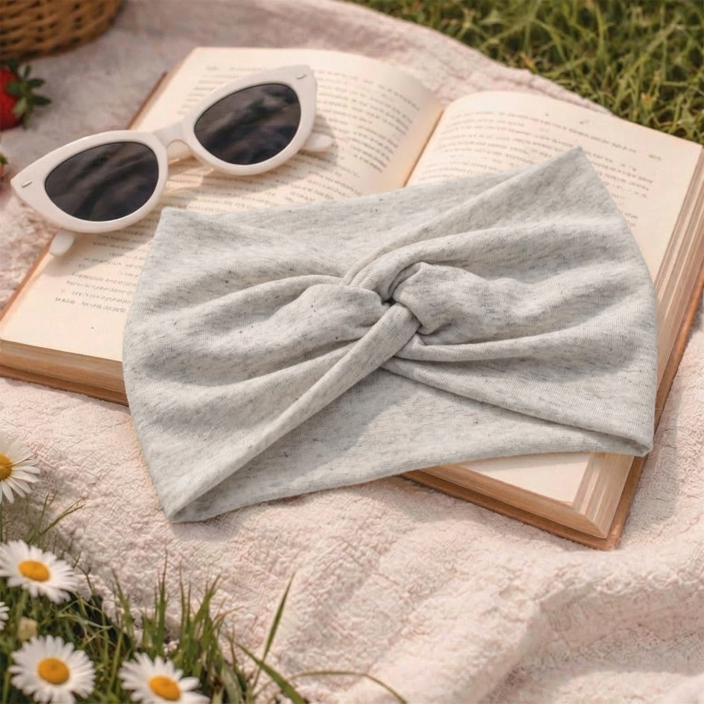 Bandeau Croisé Casual Ava-Lynn Gris Clair