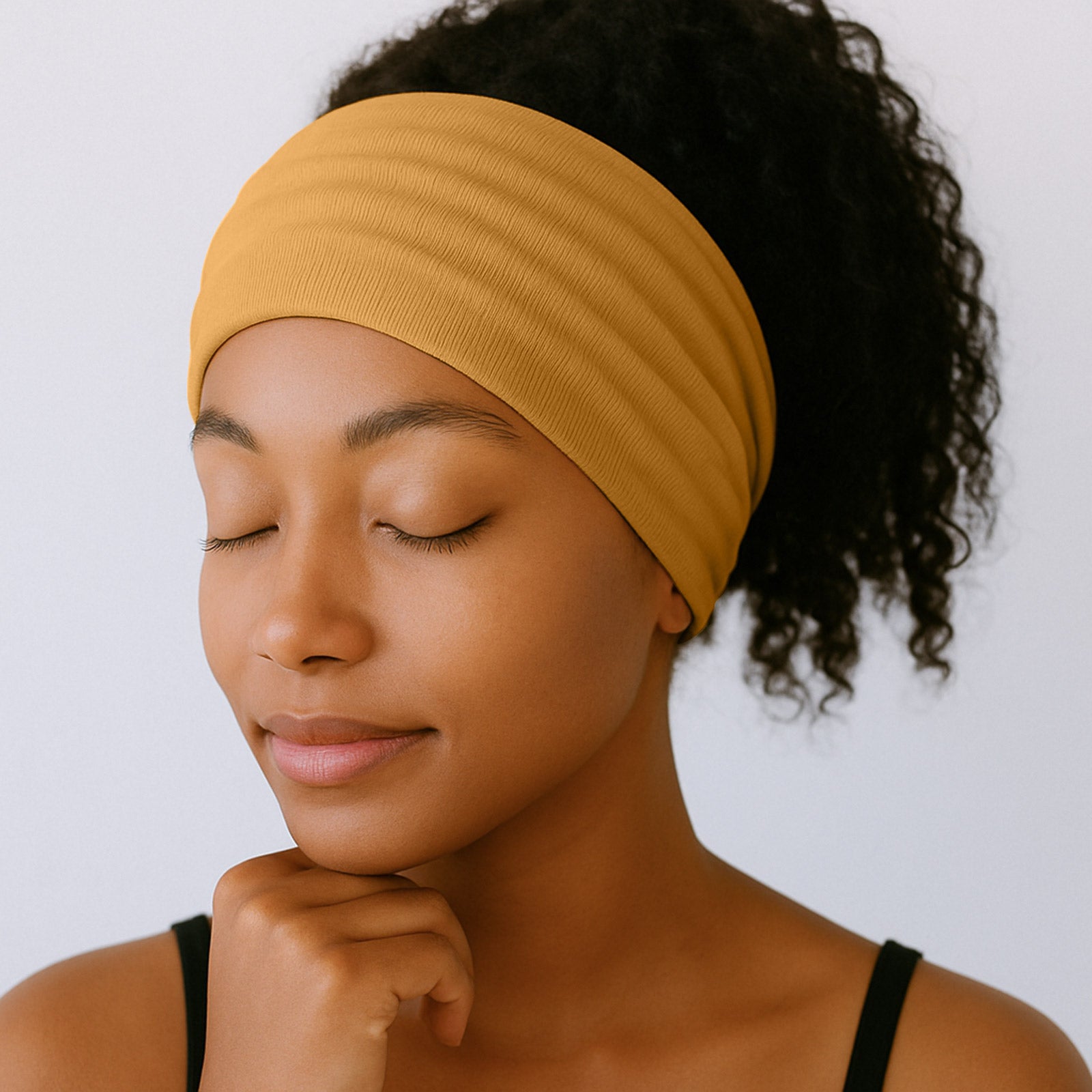 Bandeau Croisé Casual Brun Clair