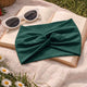 Bandeau Croisé Casual Ava-Lynn Vert Foncé