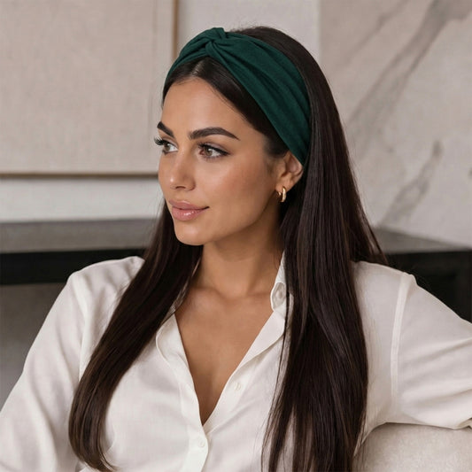 Bandeau Croisé Casual Ava-Lynn Vert Foncé