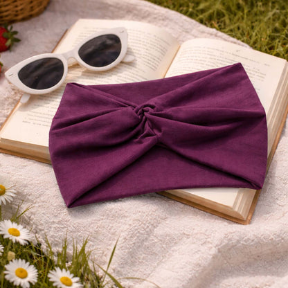 Bandeau Croisé Casual Ava-Lynn Violet Pourpre
