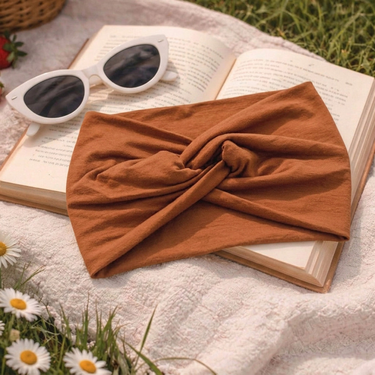 Bandeau Croisé Casual Ava-Lynn Marron Clair
