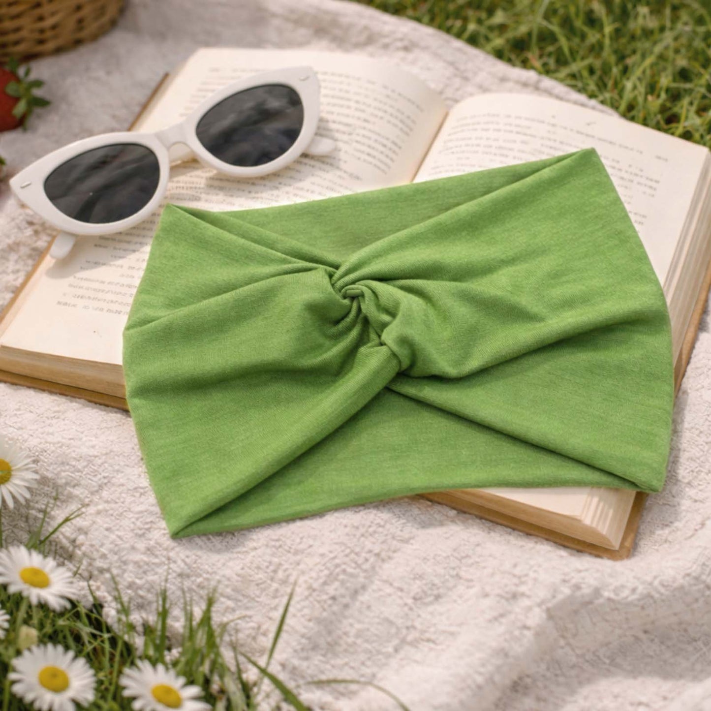 Bandeau Croisé Casual Ava-Lynn Vert Prairie