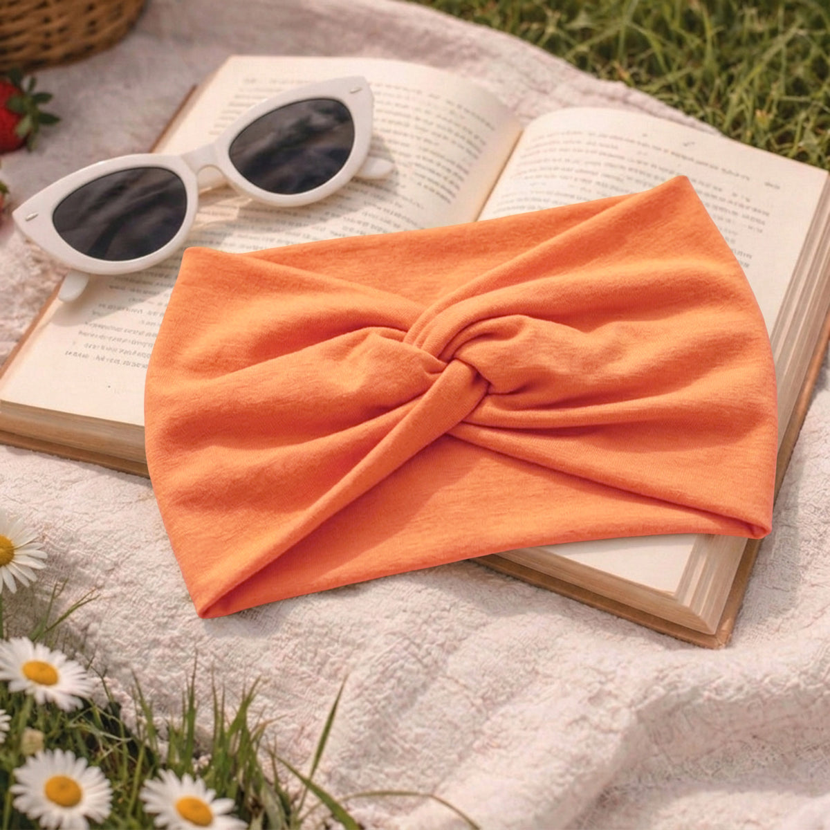 Bandeau Croisé Casual Ava-Lynn Orange Clair