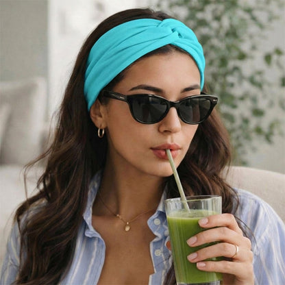 Bandeau Croisé Casual Ava-Lynn Turquoise