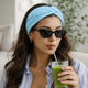 Bandeau Croisé Casual Ava-Lynn Bleu Clair