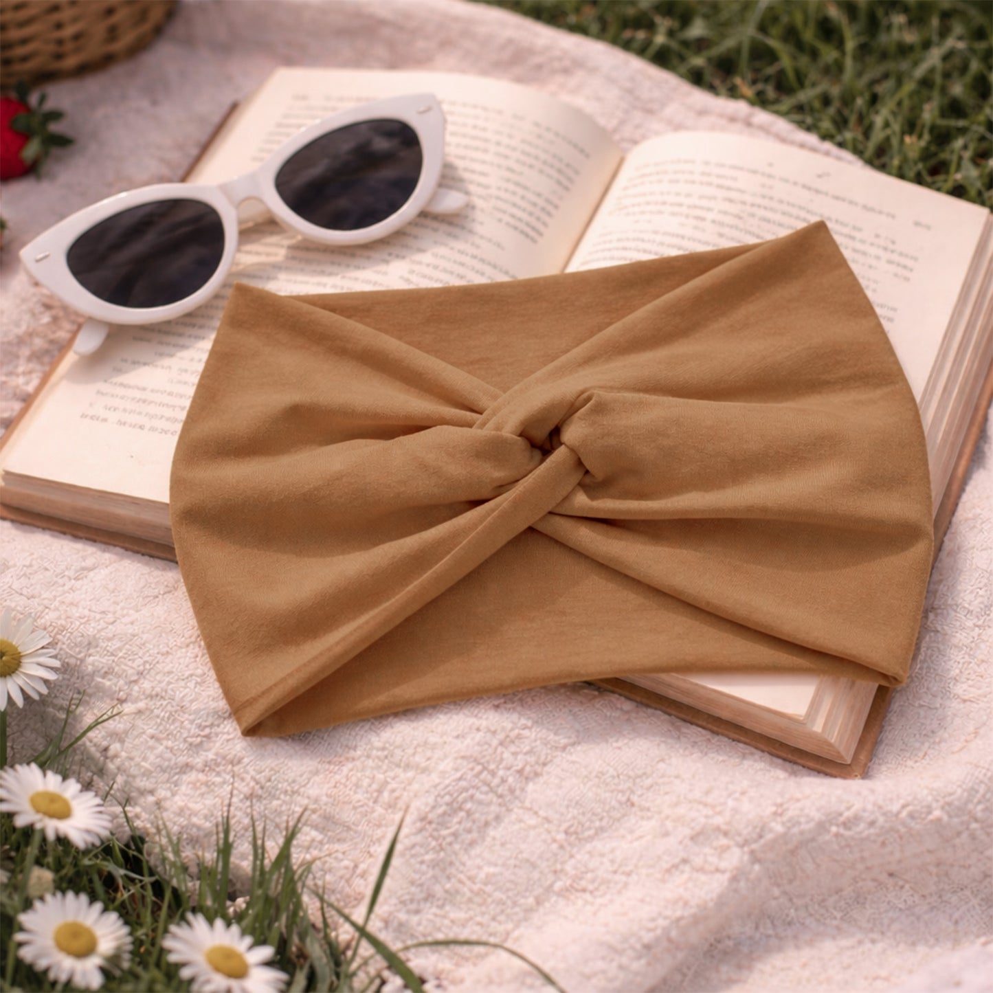 Bandeau Croisé Casual Ava-Lynn Camel