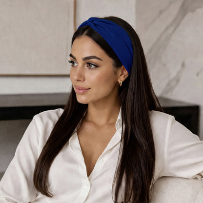 Bandeau Croisé Casual Ava-Lynn Bleu