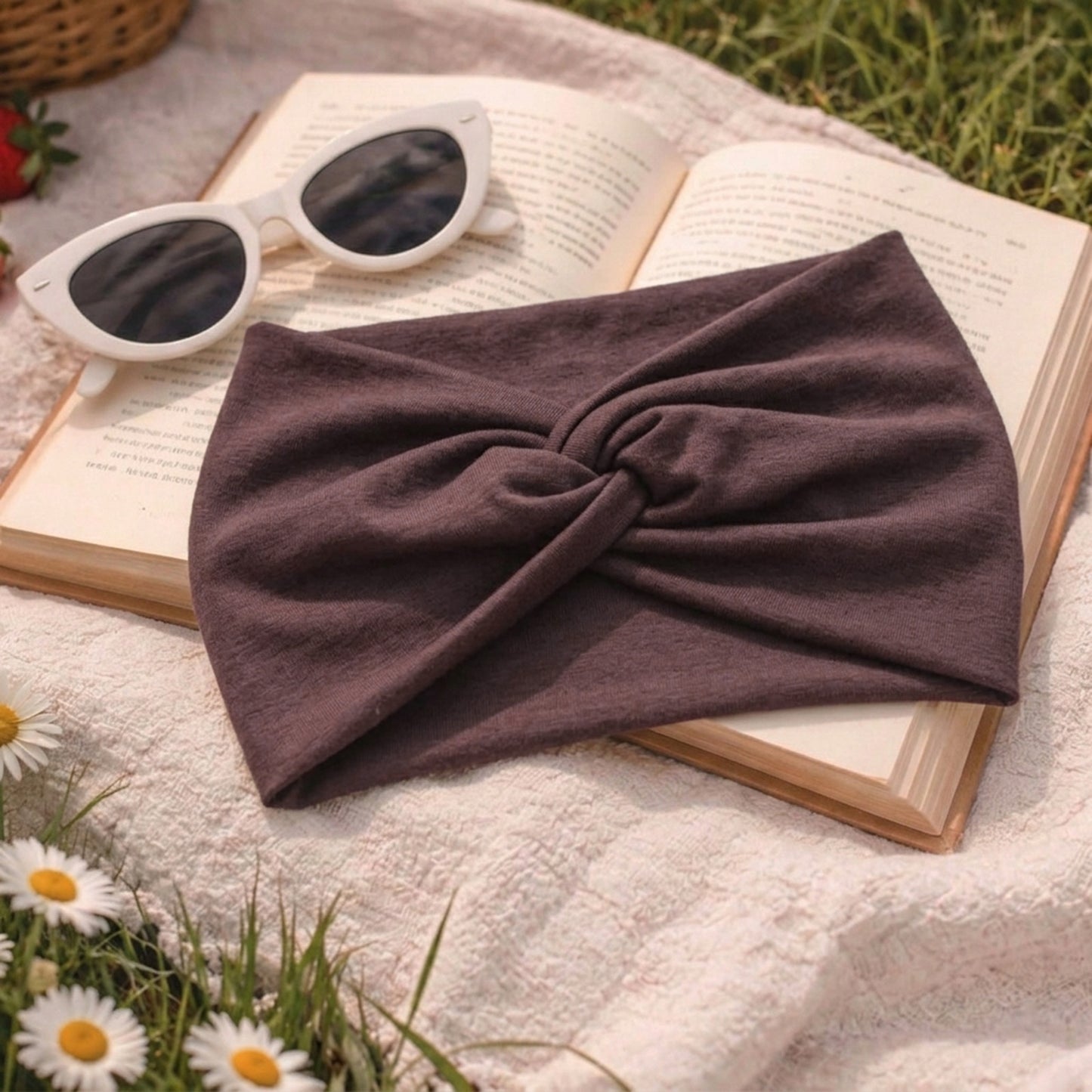Bandeau Croisé Casual Ava-Lynn Marron