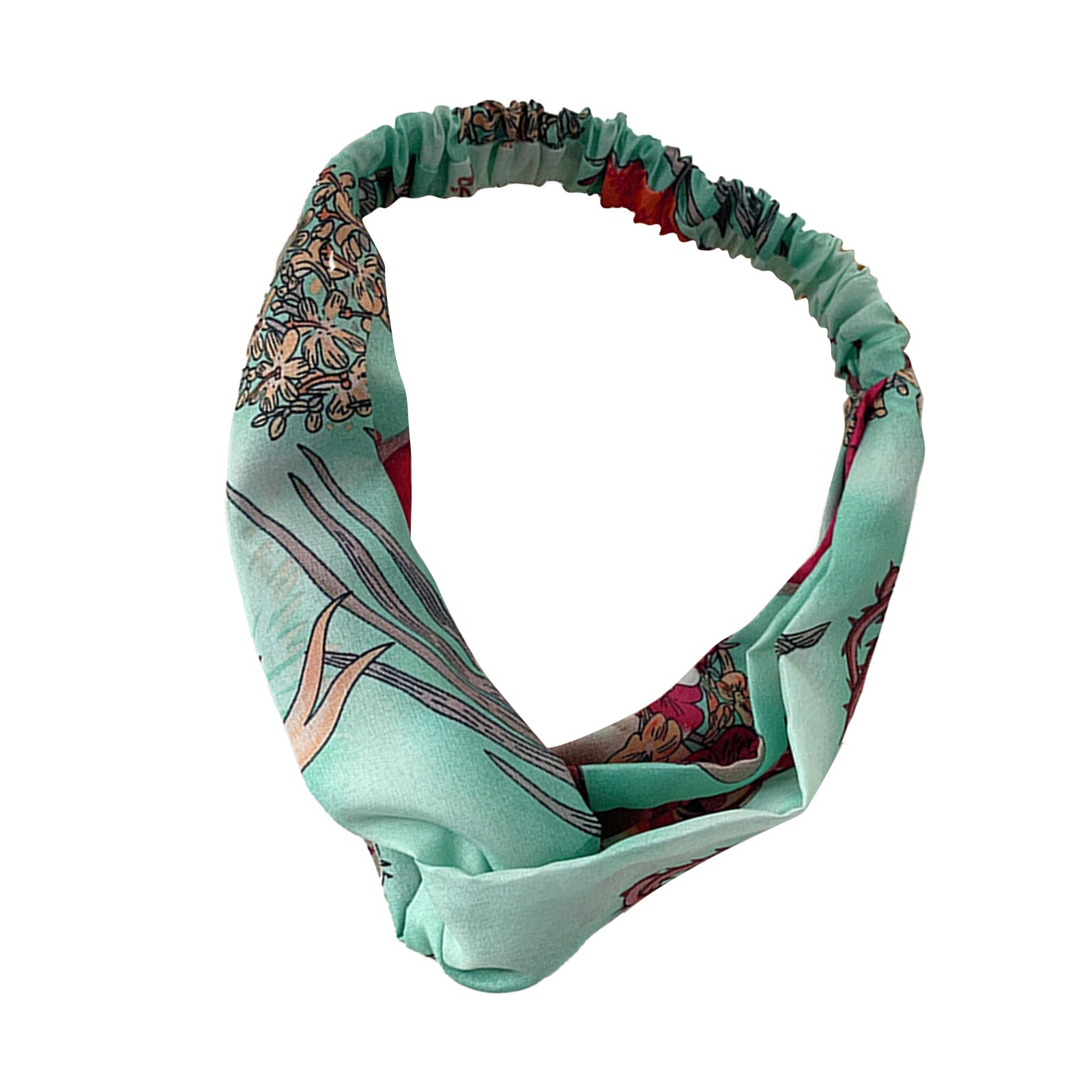 Bandeau Croisé Imprimé Vert - Collection Waverly
