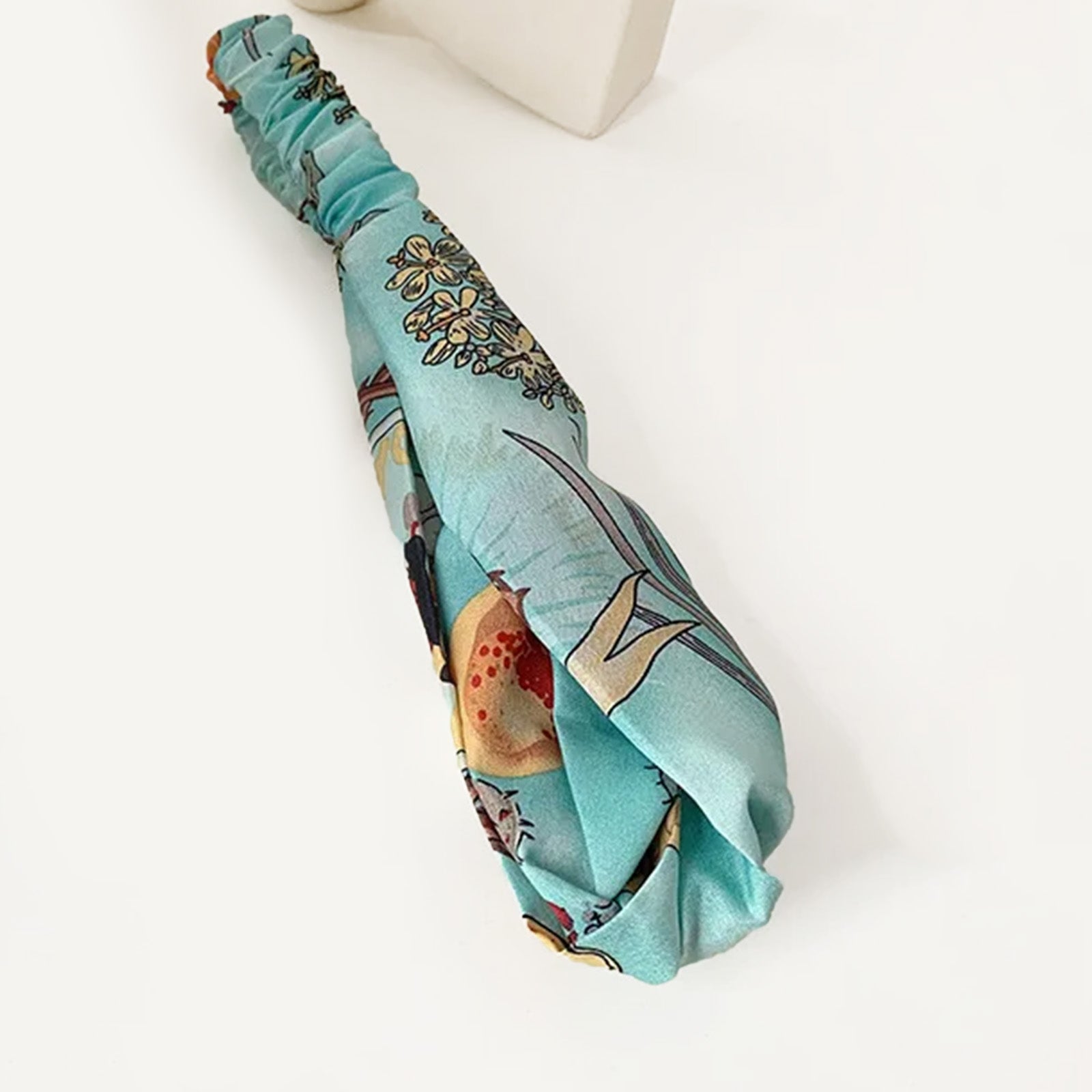 Bandeau Croisé Imprimé Vert