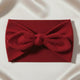 Bandeau Large à Nœud Papillon Effet Couture Bordeaux
