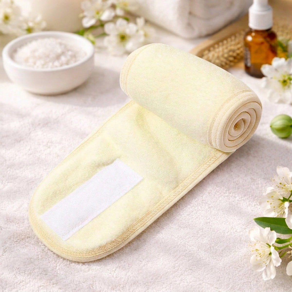 Bandeau Spa Serenity en Microfibre Beige