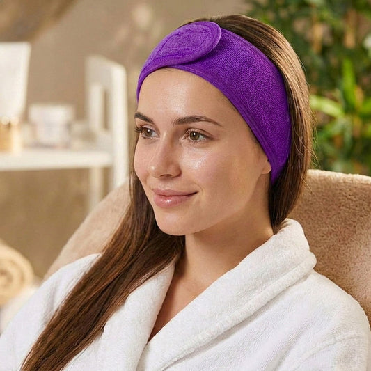 Bandeau Spa Serenity en Microfibre Pourpre