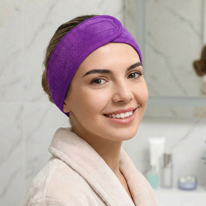 Bandeau Spa Serenity en Microfibre Pourpre