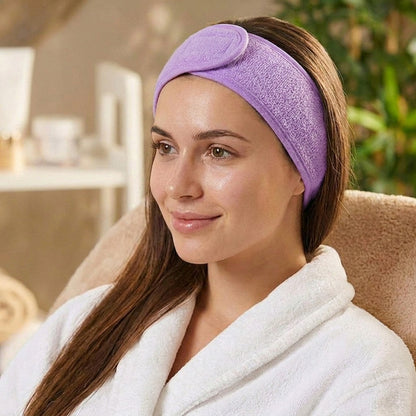 Bandeau Spa Serenity en Microfibre Violet