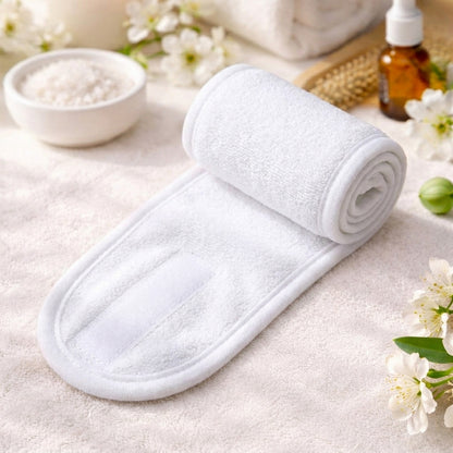 Bandeau Spa Serenity en Microfibre Blanc
