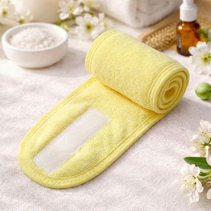 Bandeau Spa Serenity en Microfibre Jaune