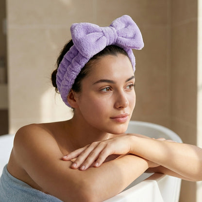 Bandeau Spa Harmony en Polaire Violet