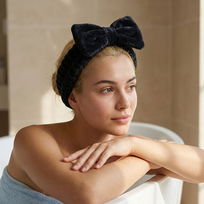 Bandeau Spa Harmony en Polaire Noir