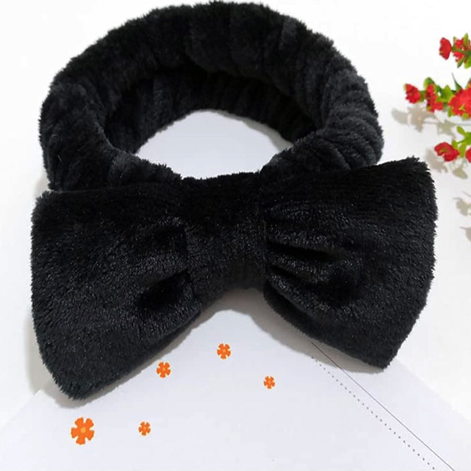 Bandeau Spa en Polaire Noir
