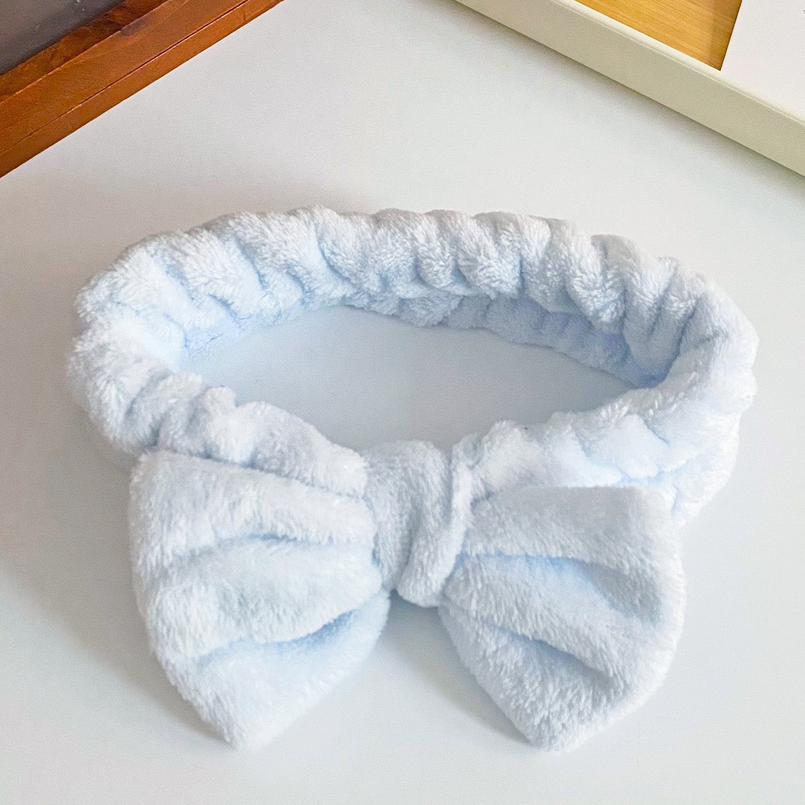 Bandeau Spa en Polaire Bleu - Collection Harmony