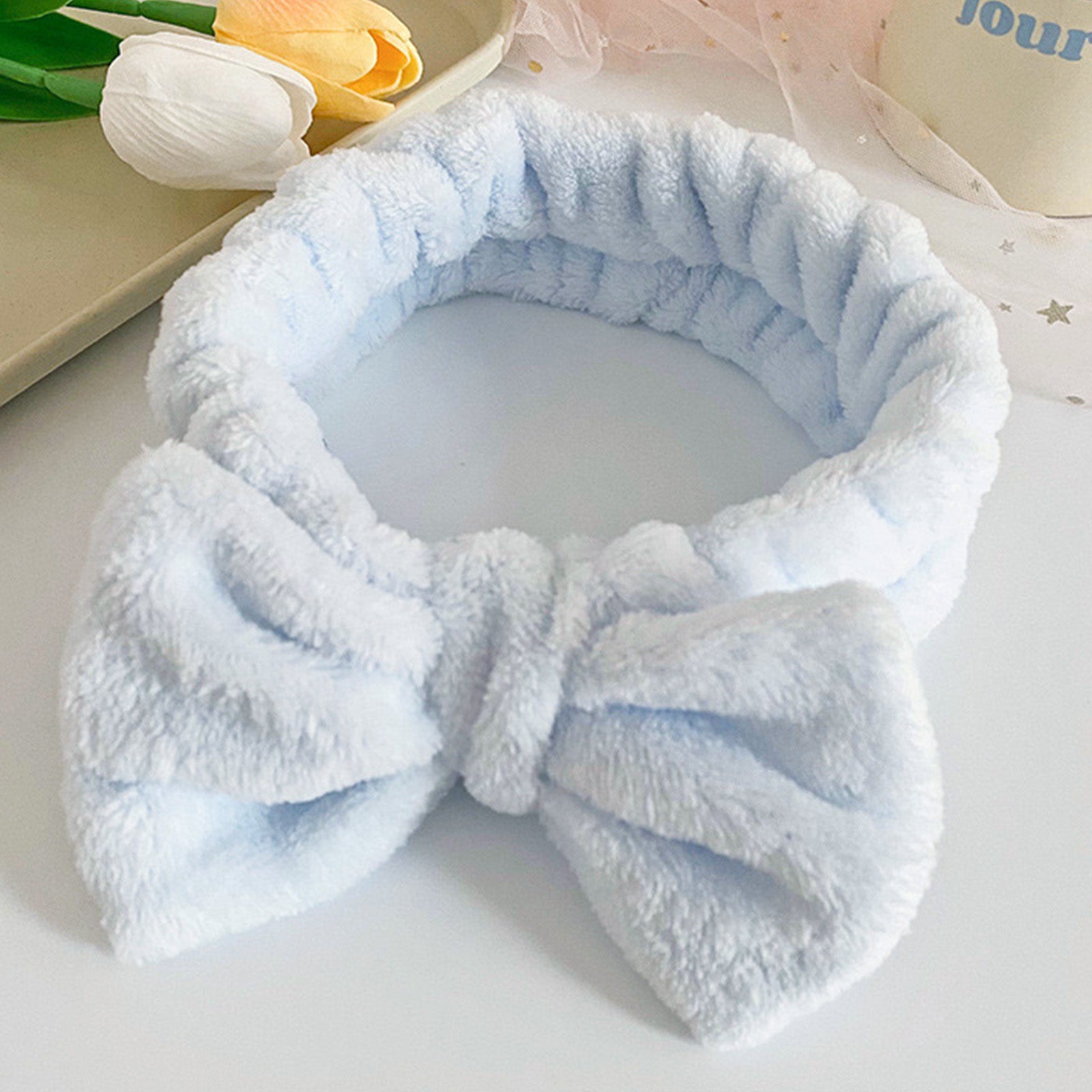 Bandeau Spa en Polaire Bleu