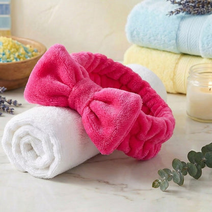 Bandeau Spa Harmony en Polaire Fuchsia
