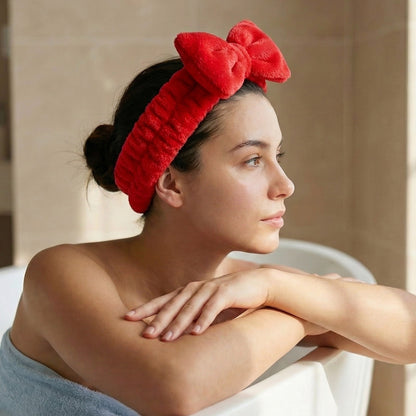 Bandeau Spa Harmony en Polaire Rouge