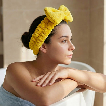 Bandeau Spa Harmony en Polaire Jaune
