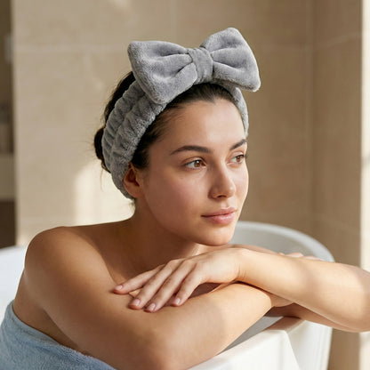 Bandeau Spa Harmony en Polaire Gris