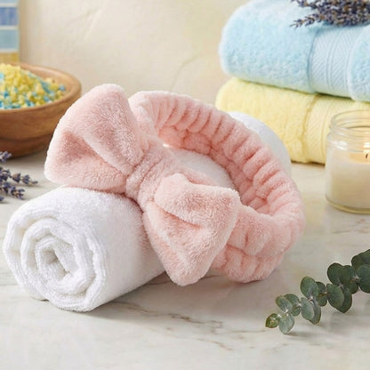 Bandeau Spa Harmony en Polaire Rose