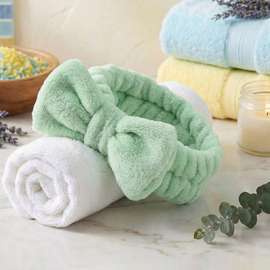 Bandeau Spa Harmony en Polaire Vert