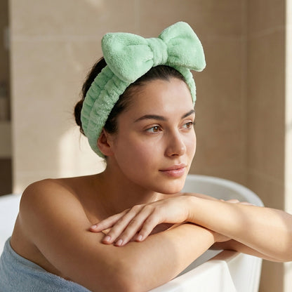 Bandeau Spa Harmony en Polaire Vert