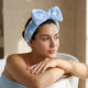 Bandeau Spa Willlow à Pois en Polaire Bleu