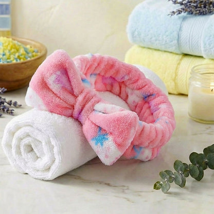 Bandeau Spa Fraise Sweet Berry en Polaire Rose