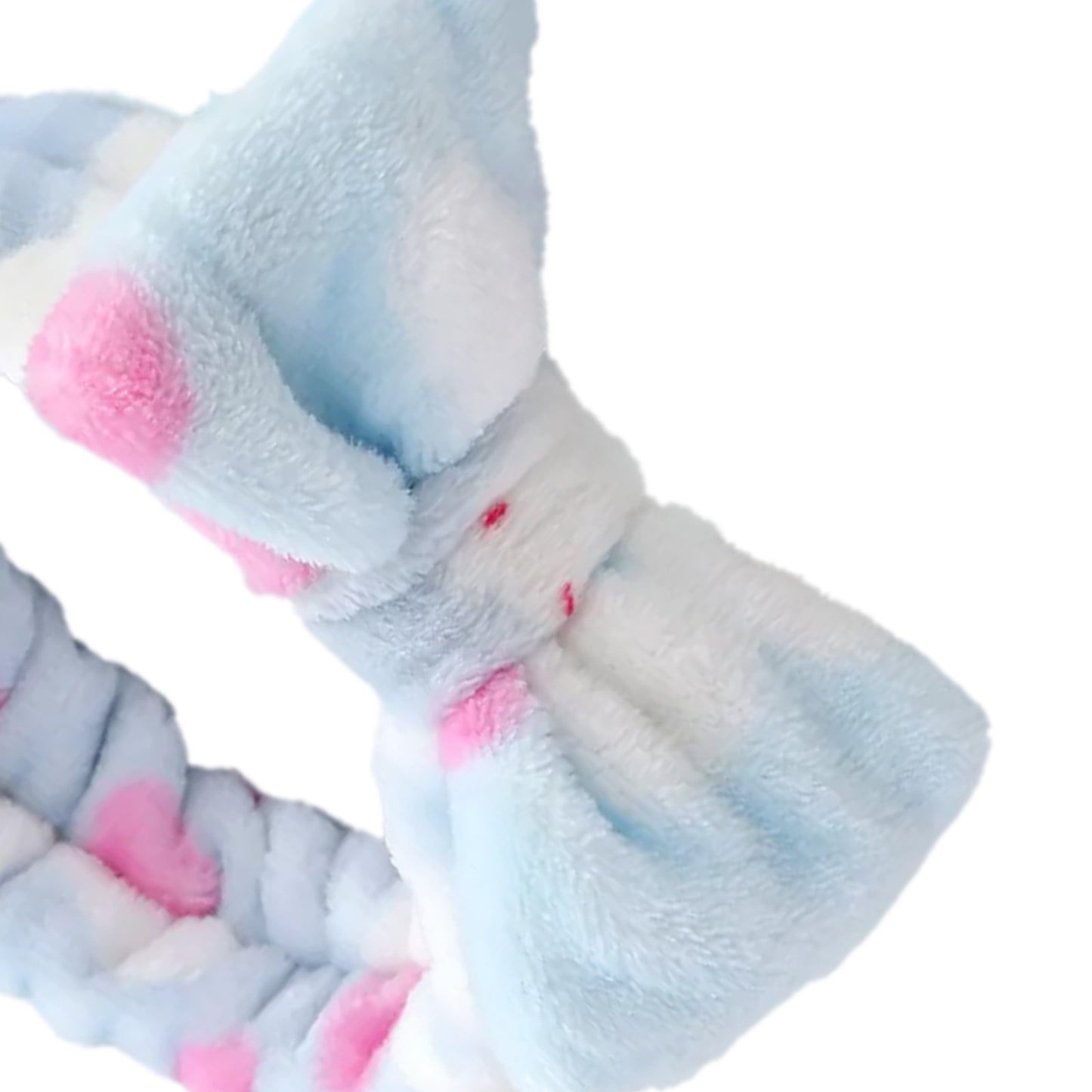 Bandeau Spa en Polaire Lapin Bleu - Collection Candy Bunny