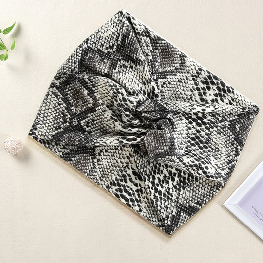 Bandeau Turban Imprimé Python