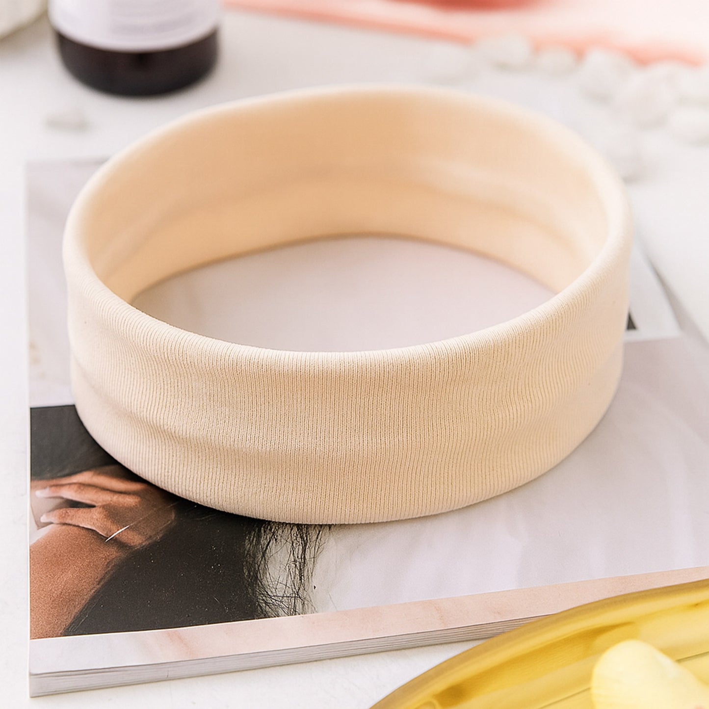 Bandeau Large Epic Bliss en Coton Beige Sable