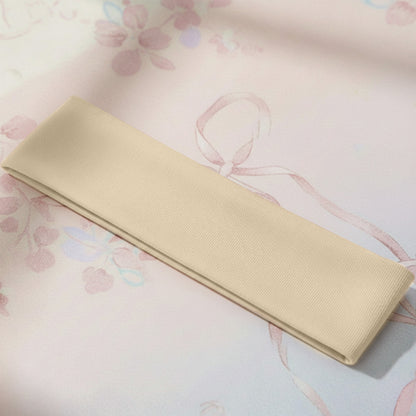 Bandeau élastique doux pour le sport et le yoga Beige Sable