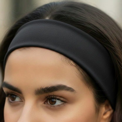 Bandeau Large Epic Bliss en Coton Noir