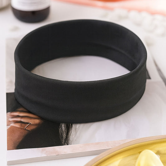 Bandeau Large Epic Bliss en Coton Noir