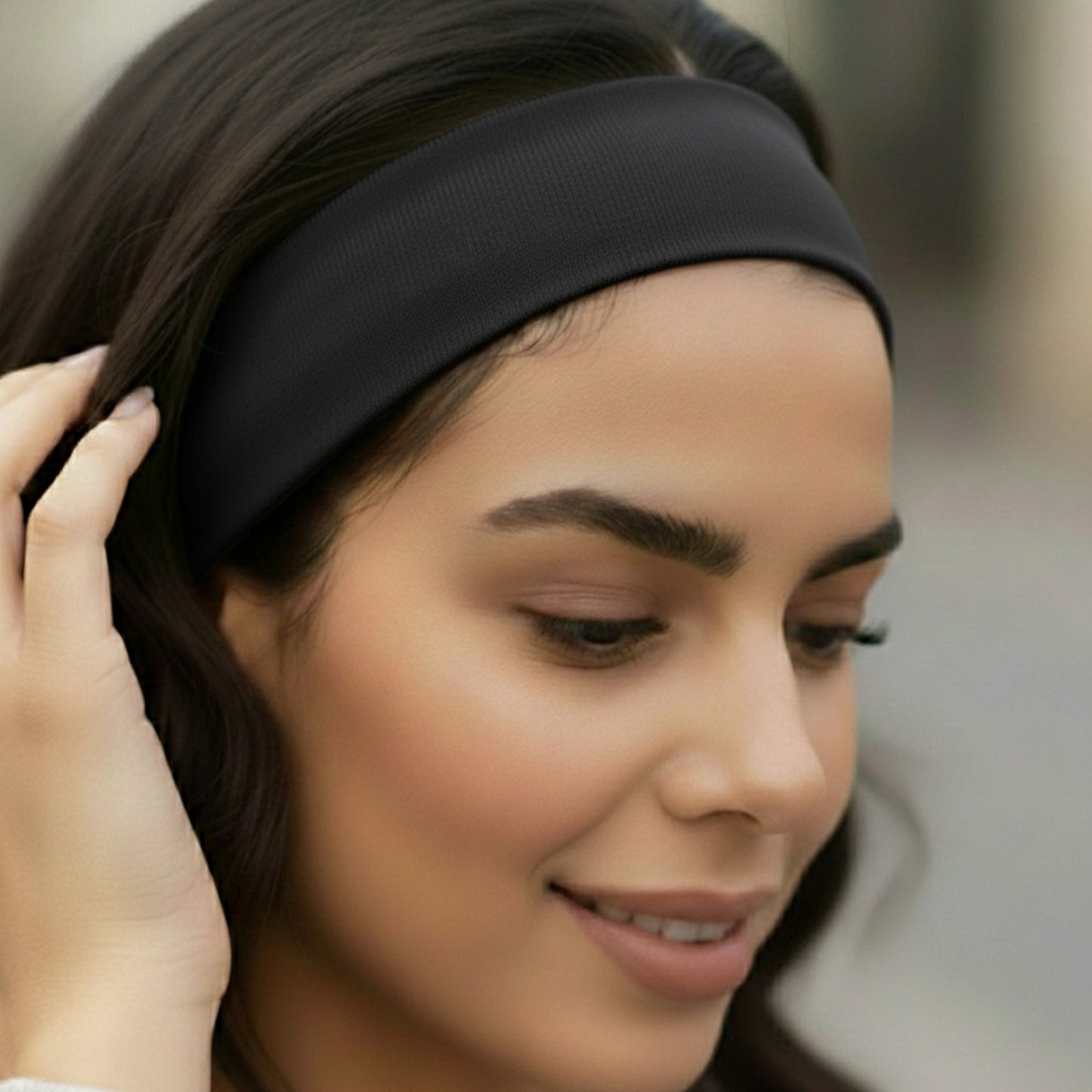 Bandeau Large Epic Bliss en Coton Noir