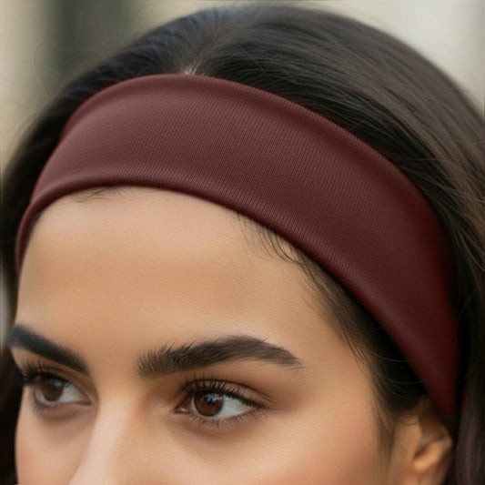 Bandeau Large Epic Bliss en Coton Marron