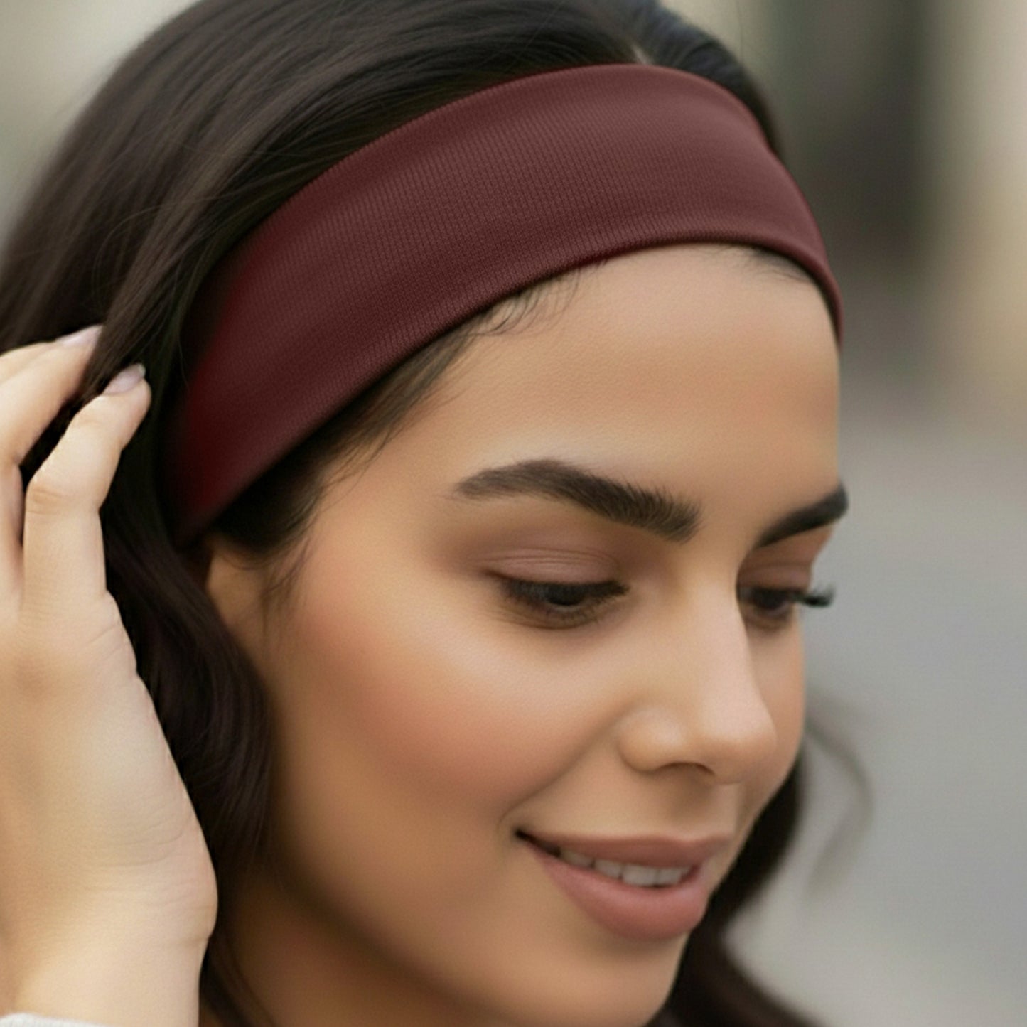 Bandeau Large Epic Bliss en Coton Marron