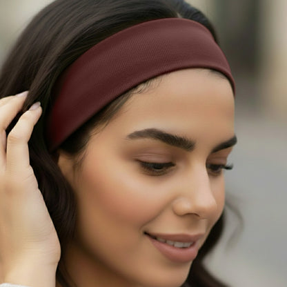 Bandeau Large Epic Bliss en Coton Marron