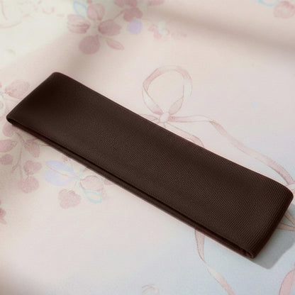 Bandeau élastique doux pour le sport et le yoga Marron Foncé