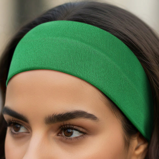 Bandeau Large Epic Bliss en Coton Vert Forêt