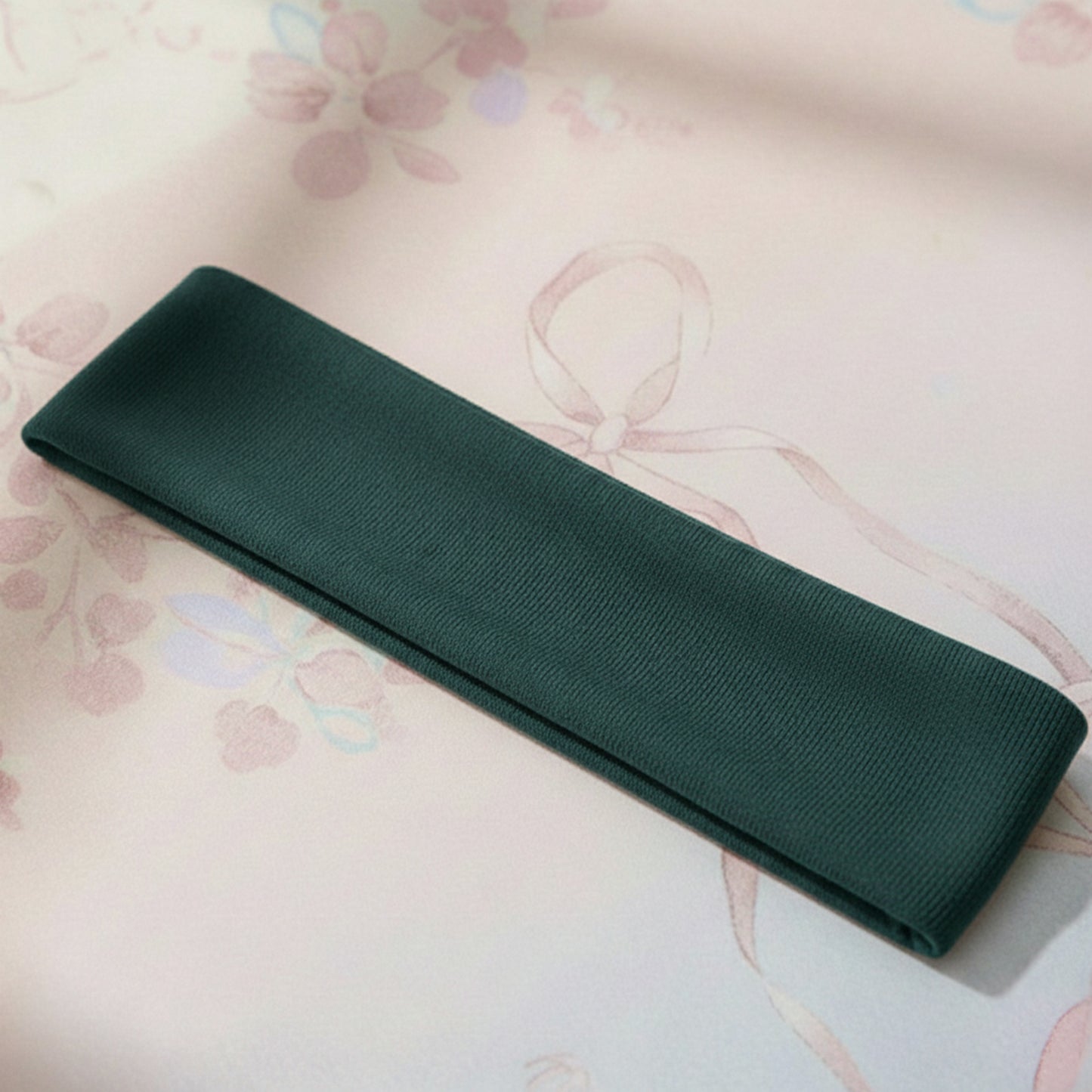 Bandeau Large Epic Bliss en Coton Vert Foncé